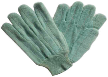 Dark Color Heat Resistant Gloves Customized Logo Printed For Glass Industry